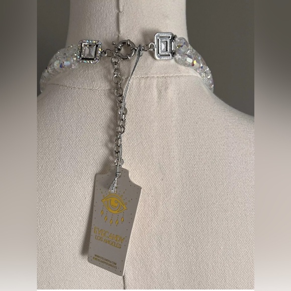 NWT 💎🐆💎 Eye Candy Panther Clear Crystal Bead Necklace - Picture 6 of 12